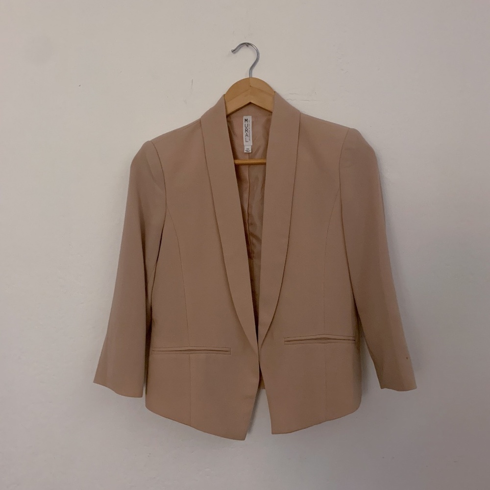 Mural Blazer in Blush (XS)